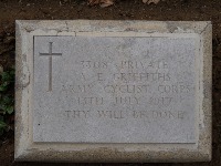 Struma Military Cemetery - Griffiths, Albert Edward